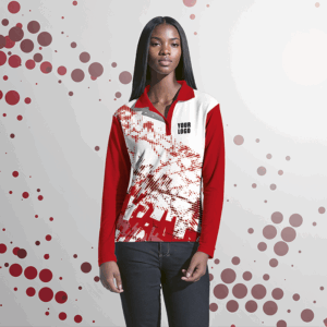 Ladies Long Sleeve Golf Shirt Custom Design