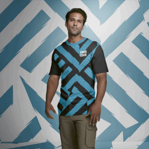 Mens Crew Neck T-Shirt Custom Design