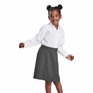 Girls Panelled School Skirt